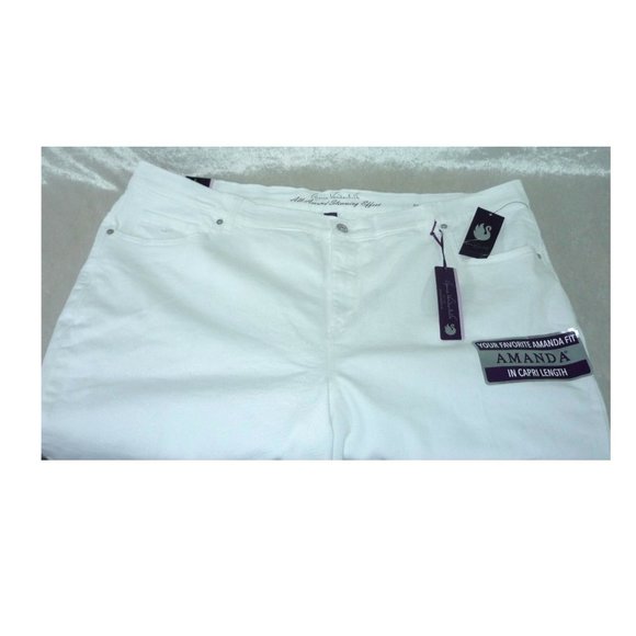 Women's Capris Gloria Vanderbilt Amanda Denim size 24W NEW - Picture 4 of 5